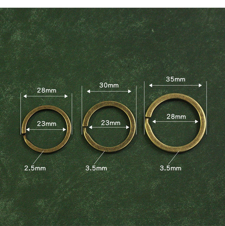 10pcs Swivel Key Chain Outer Size 28mm, 30mm, 35mm