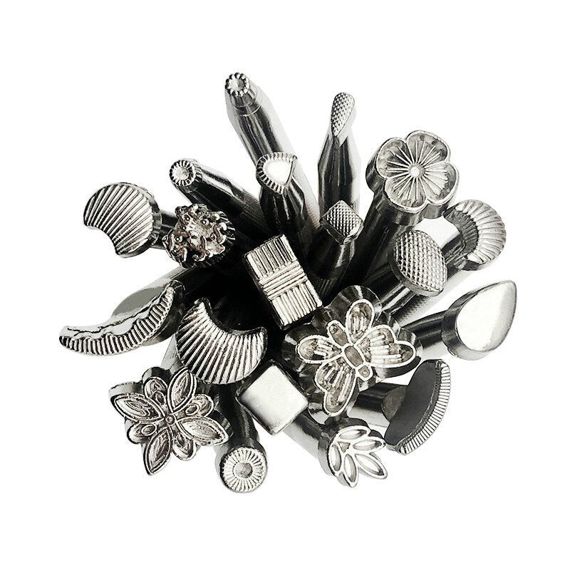 Leather Carving Tool Set 20 Patterns A Pack