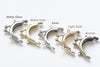 4cm Mini Half-Round Purse Frame Glue-In Style Mini Bag Frame 4x2.5cm Pick Color