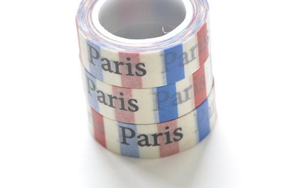 Paris Adhesive Washi Tape 15mm Wide x 10M Roll No.12724