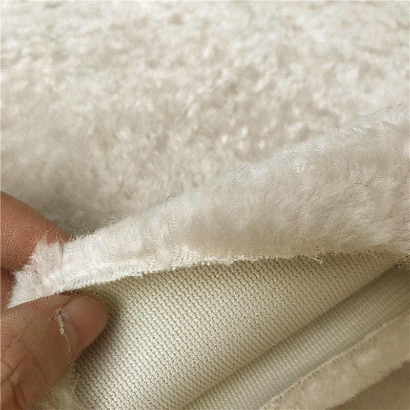 Beige With Gray Teddy Bears Fabric Soft Curled Fabric For Toy Stuffed Doll Making 80cm x 48cm