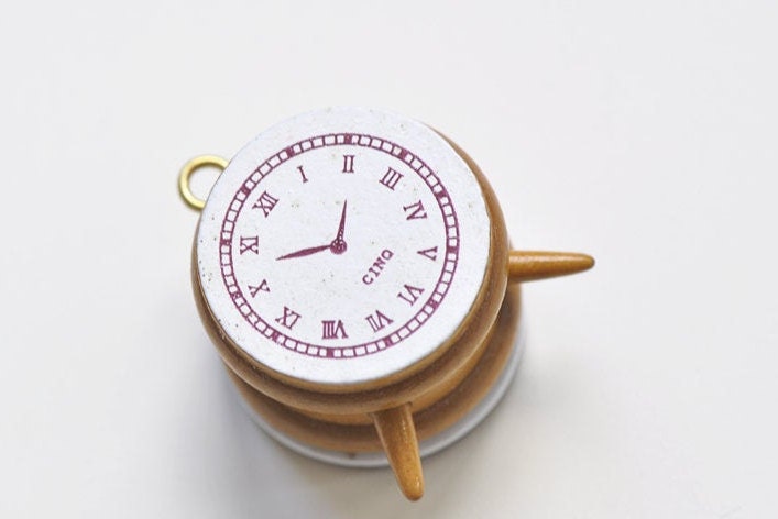 Rubber Stamp Clock Pattern Journal Bullet Tool Washi Tape Partner