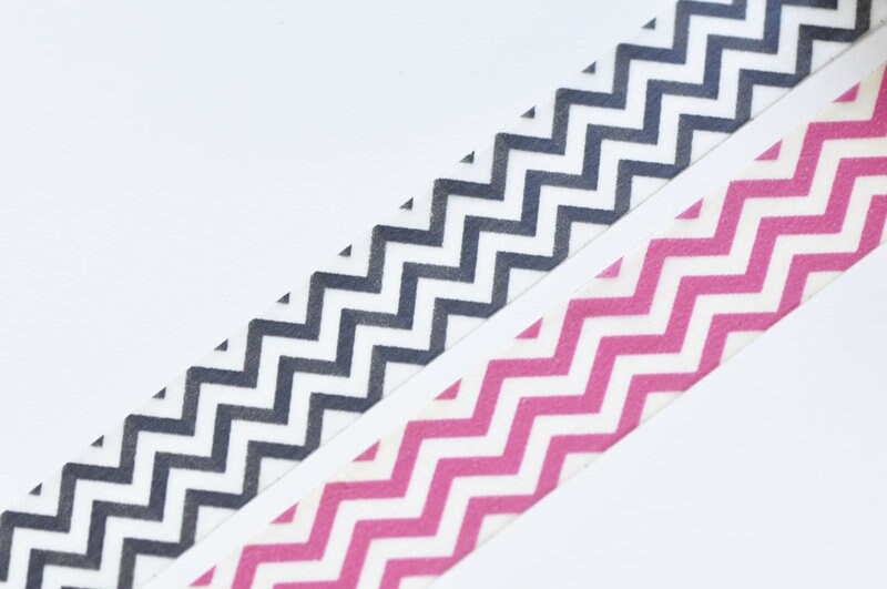 Classic Chevron Wave Masking Washi Tape 15mm x 10M Pick Color