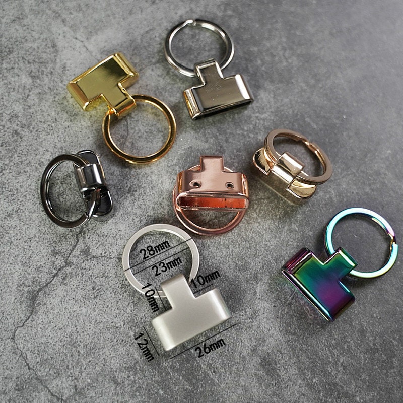 Alloy Key Rings Fit Leather Size -24mm width x 5mm thickness Pick Color