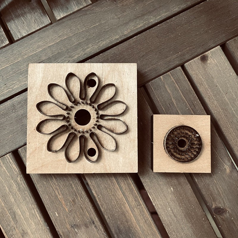 Leather Flower Cutter Mold 8cm