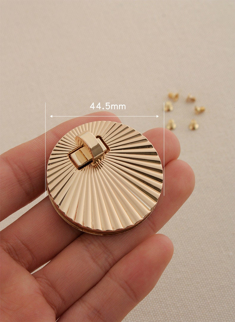 Retro Light Gold Purse Lock Purse Closure Leather Craft Accessory