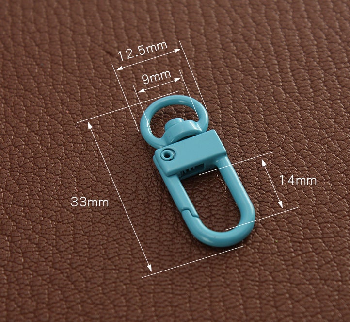 Colorful Trigger Snap Hooks / Purse Hook / Key Hook/Swivel Hook 10pcs A Pack 13x33mm Pick Color