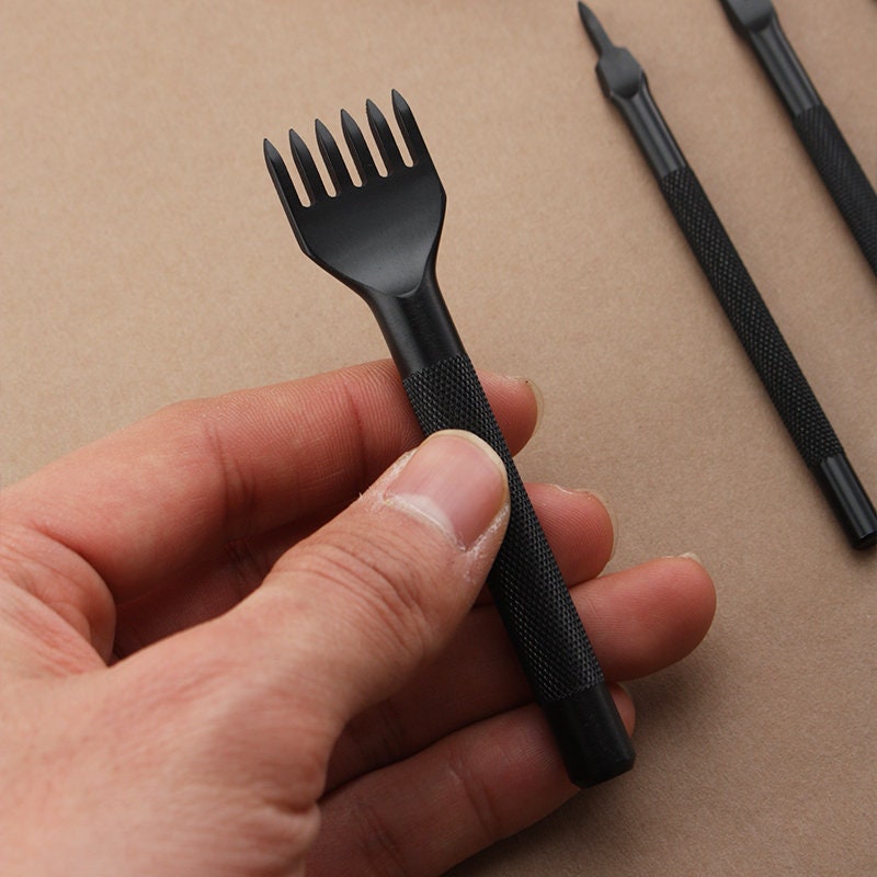 3mm/4mm Leather Stitching Prong Chisel -1/2/4/6 Prongs Available Pick Up Style