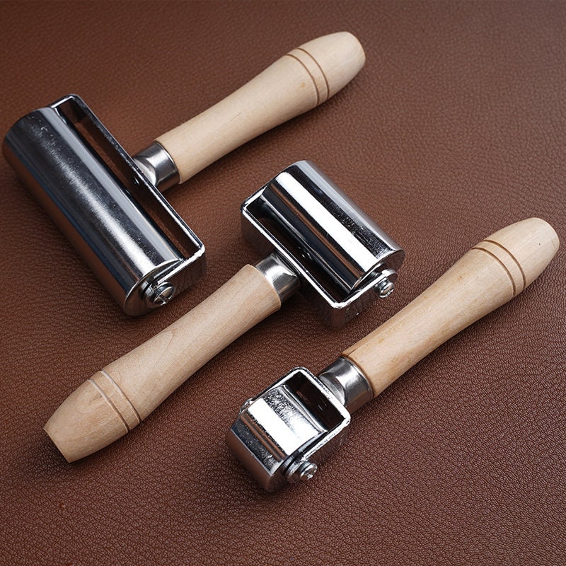 Leather Flat Tool Roller Three Width 25mm/60mm/100mm Pick Size