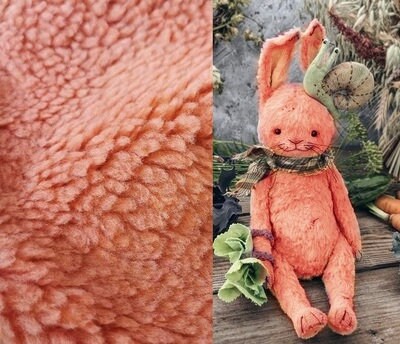 160cm x 48cm ( 63"x 19") Retro Fabric Teddy Bears Fur For Doll Making