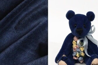 160x50cm Dark Blue Elastic Fabric For Teddy Toy Doll Making