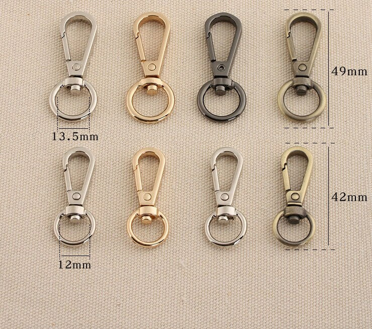 Trigger Snap Hooks / Purse Hook / Key Hook/Swivel Hook 42mm/49mm 4pcs A Pack Pick Color And Size