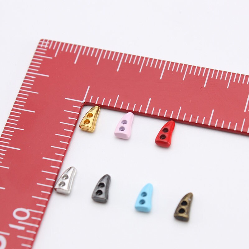 Mini Metal Button 7mm Various Color 10pcs A Pack
