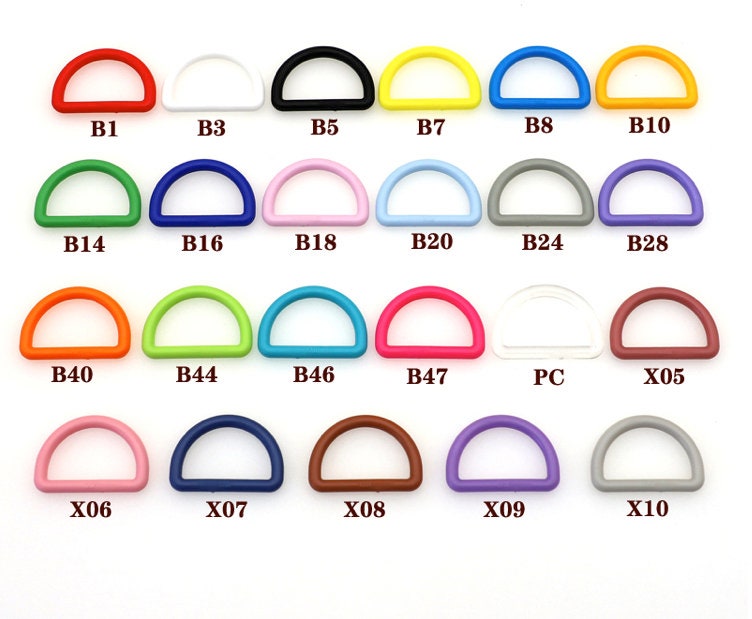 10 Pieces D Rings Inner Size 25mm(1