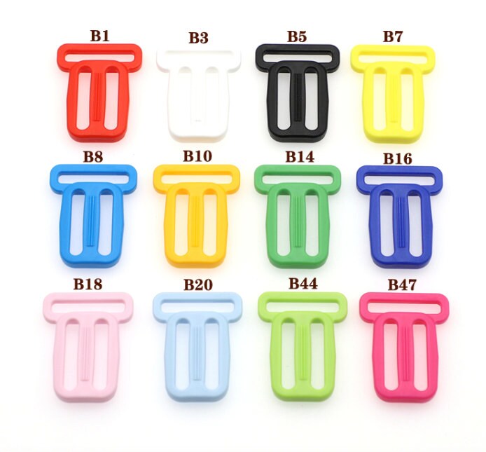 Plastic Strap Adjuster Strap Sliders Three Sizes 10 pcs A Pack Pick Color And Size
