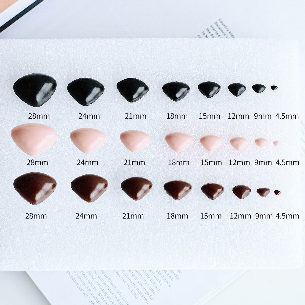 Animal Amgiurumi Nose No Washers 5 Pieces A Pack 4.5mm/9mm/12mm/15mm/18mm/21mm/24mm/28mm/32mm/36mm Pick Size And Color