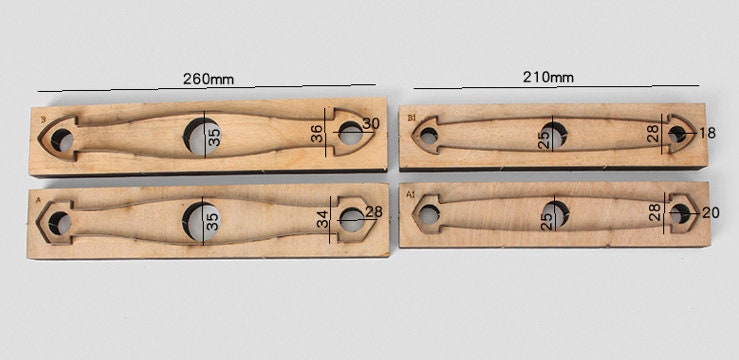 Leather Bag Handle Cutter Molds 210mm/260mm Pick Size And Style