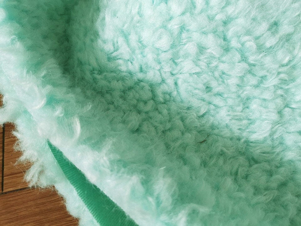 79cm x 48cm ( 31"x 19") Retro Teal Blue Teddy Bears Long Fabric Soft Toy Making Material