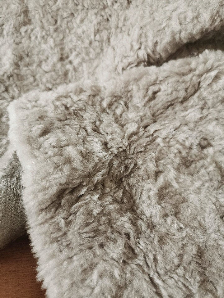 80cm x 45cm ( 31"x 17") Retro Gray Soft Teddy Bears Fabric Long Fabric Toy Making Material