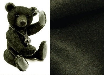 150cm x 48cm ( 59"x 19") Dark Green Wool Fabric For Teddy Bears Project Doll Making Material