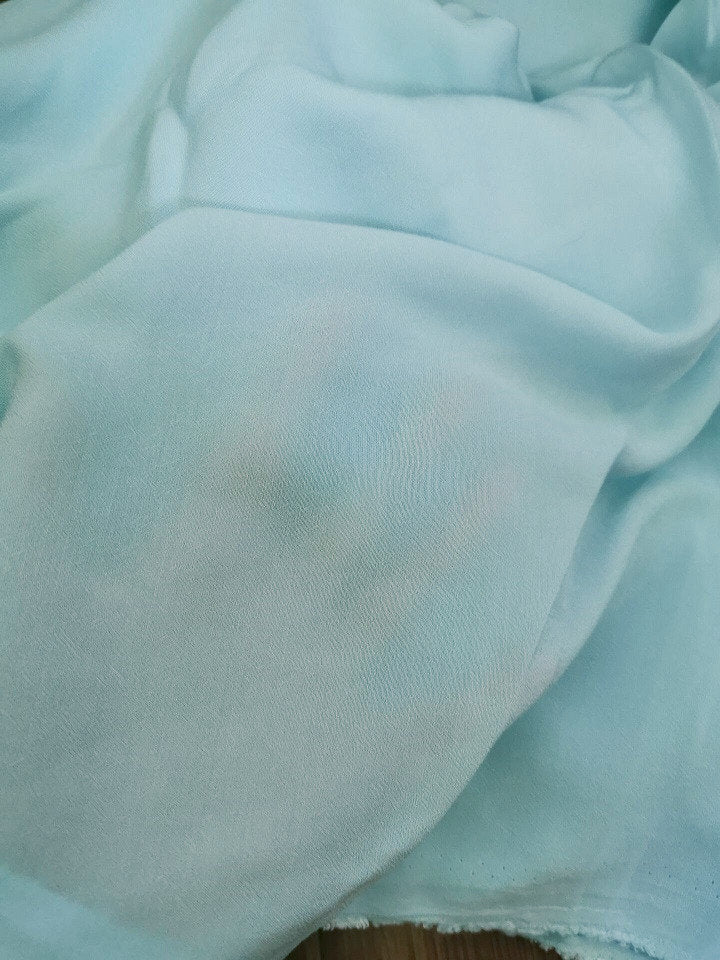 Light Blue Soft Fabric 100% Cotton Doll Cloth Thin Fabric 130cm x 50cm