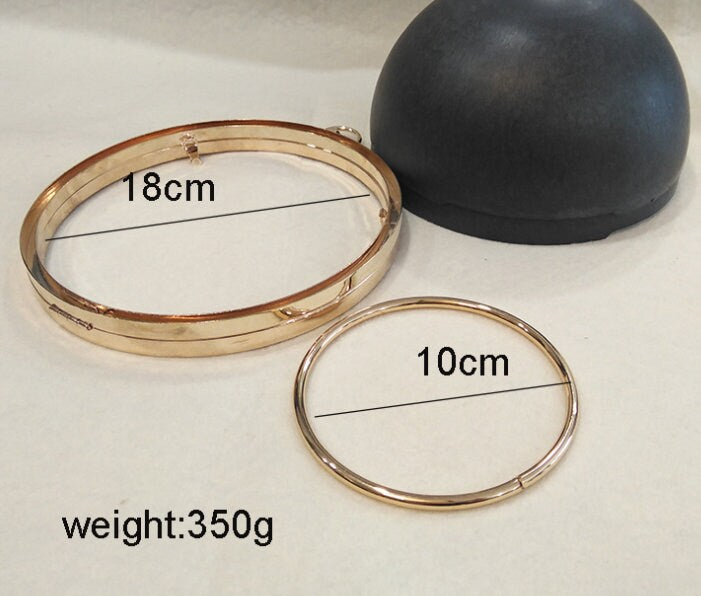 5 Pieces Ball Box Purse Frame Clutch Bag Glue-In Purse Frame 18cm (7")