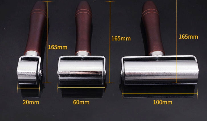 Leather Flat Tool Roller Three Width 20mm/60mm/100mm Pick Size
