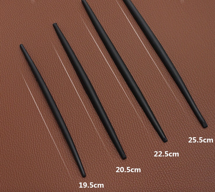 2 Pieces Bag Handle Inside Black Rubber Cord 19.5cm/20.5cm/22.5cm/25.5cm Pick Size