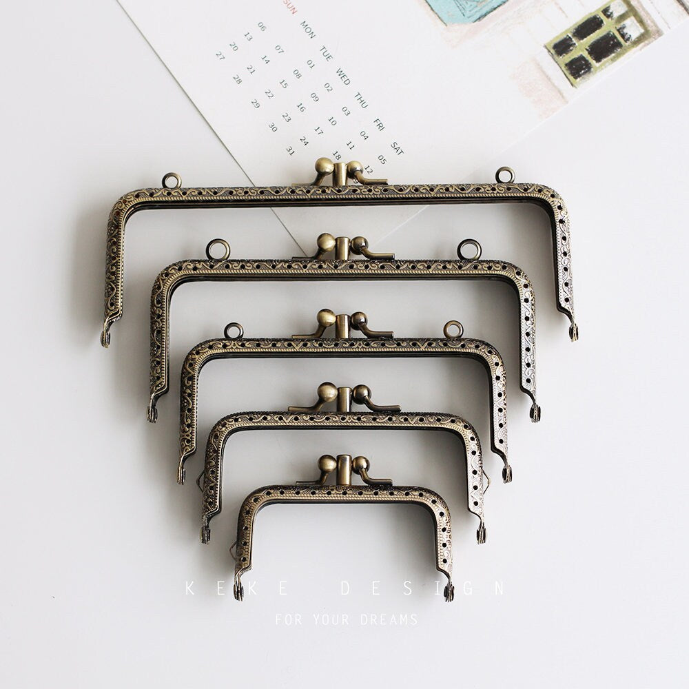 Double Purse Frame Sewing Style Handbag Hanger With Kiss Closure 8cm/10cm/12cm/15cm/18cm Pick Size