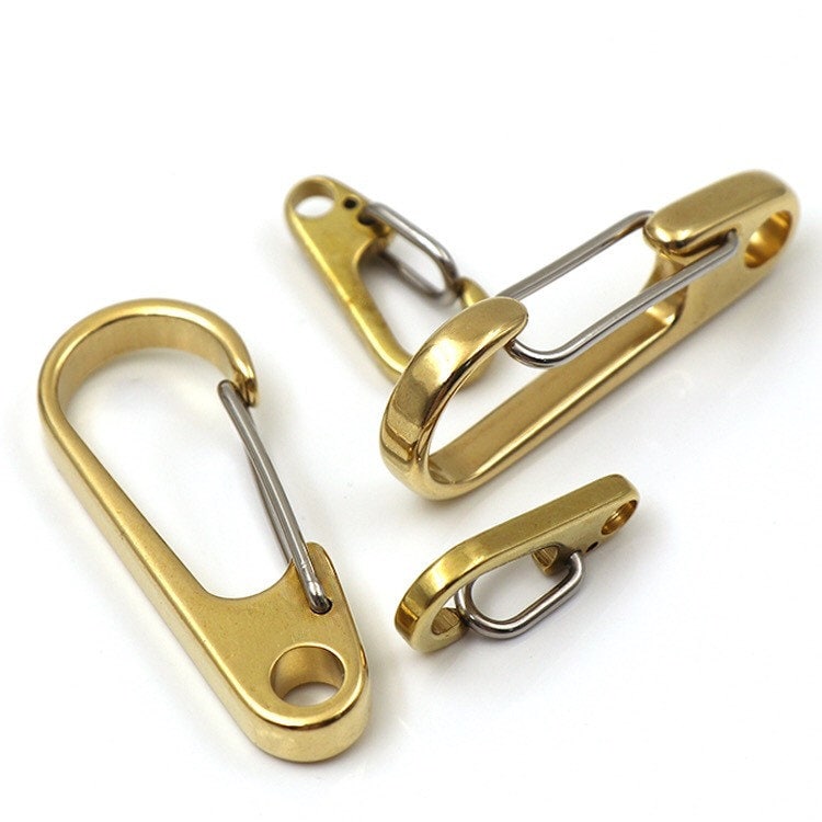 Brass Key Rings Stainless Steel Key Chain Ring Length 26mm/33mm/50mm Pick Up The Style And Size