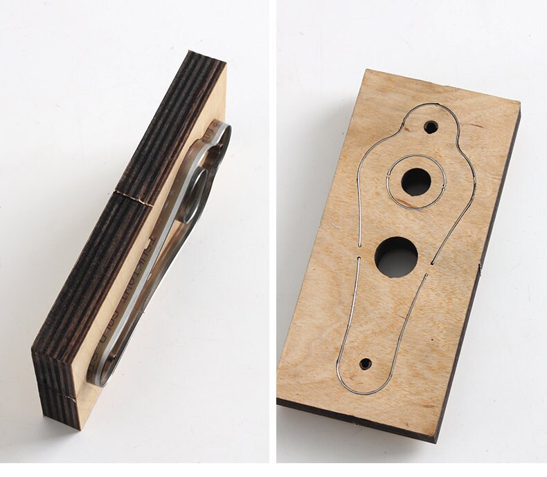 Leather Cutter Molds of Glasses Strap Connector 70mm x 150mm