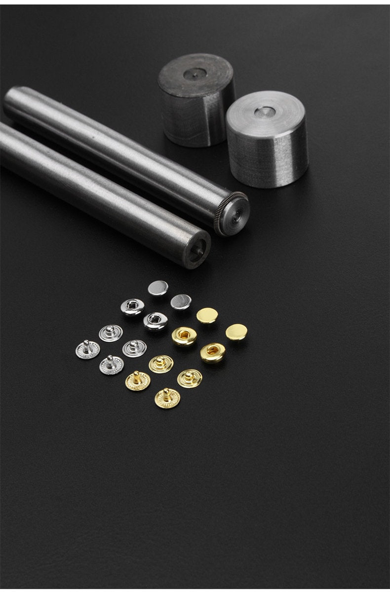 Mini 6mm Flat Snap Button Fasteners For Purse, Button For Leather 5 Sets A Pack Pick Color