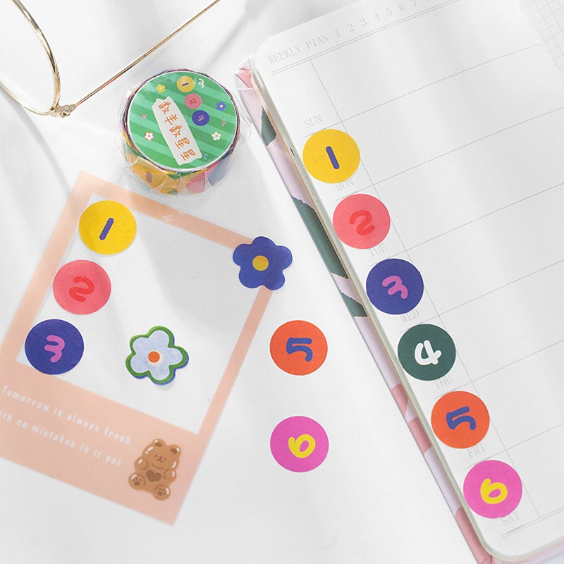 Cute Stickers 1.8x1.8cm 100pcs A Roll Pick Style