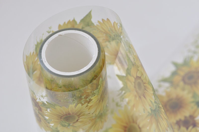 PET Flower Washi Tape  55mm x 3 Meters Roll No.12936