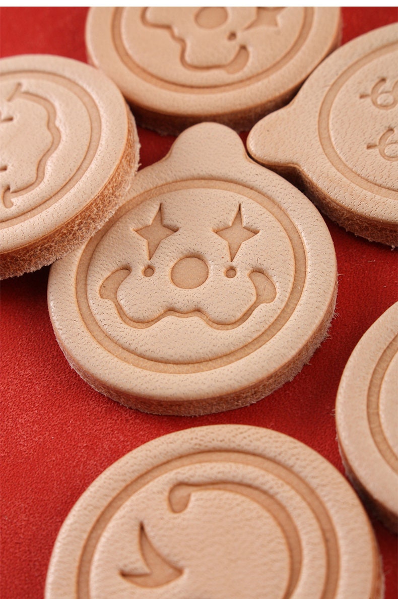 Leather Decoration Pattern 3 Styles 35mm x 30mm