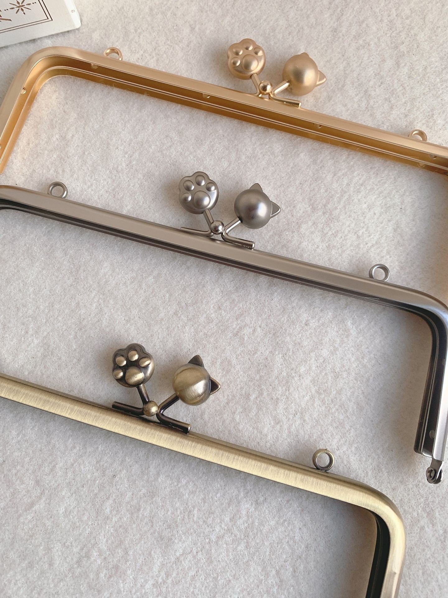 18cm x 6cm Purse Frame Handle Bronze/Matte Silver/Matte Gold Pick Color