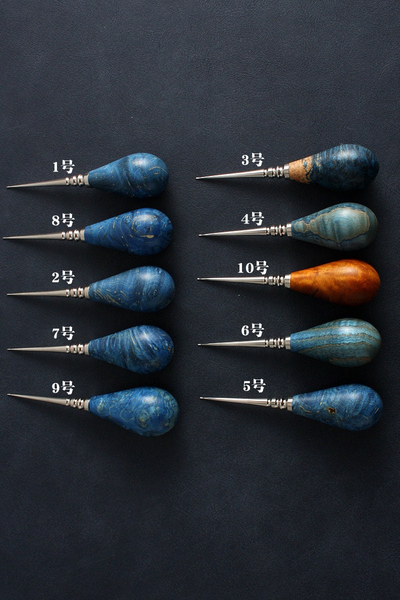 Wood Handle Awl For Leather Projects Pick Color And Size