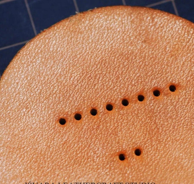 3mm/4mm Leather Stitching Prong Round Chisel - 2 prongs/ 5 prongs/ 8 prongs