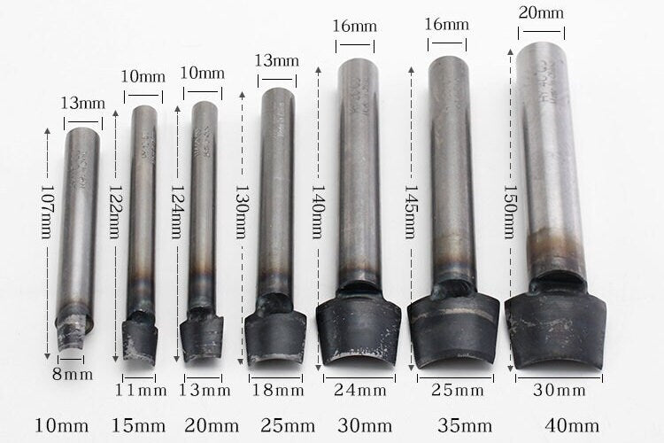 Round Punch Leather Hole Punch Leather craft Essential Tool Pick Size 10mm/15mm/20mm/25mm/30mm/35mm/40mm