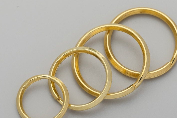 10pcs A Pack Key Rings Outer Size 20mm/25mm/30mm/32mm Pick Size