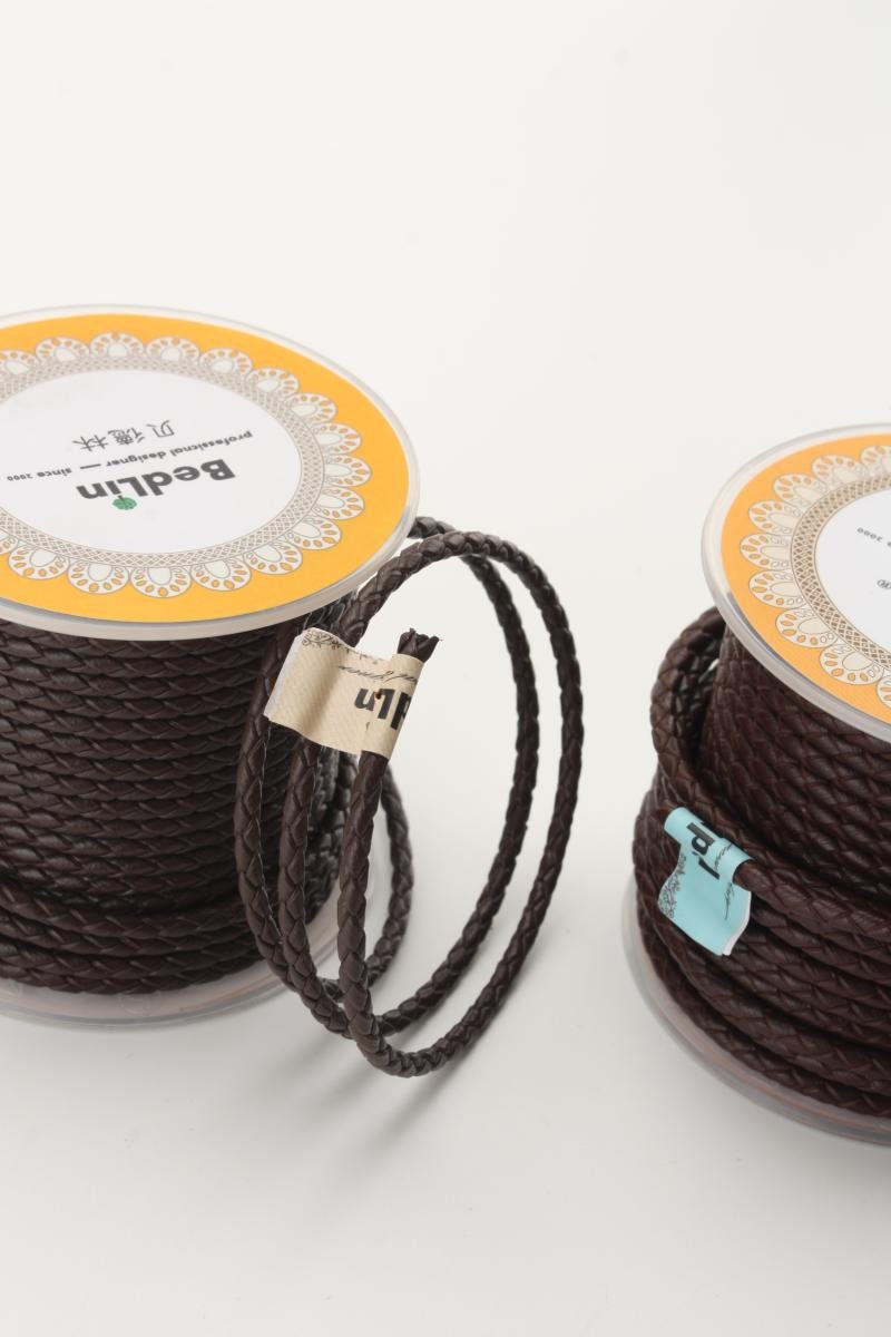 3mm Width Cowhide Leather Strap 8 Meters Roll Brown Orange Pick Color