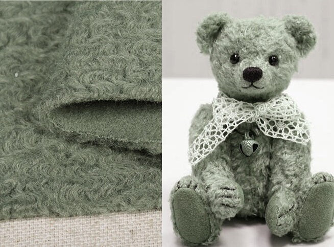 145cm x 48cm Wave Curl Fabric For Teddy Bears Project Doll Making Material