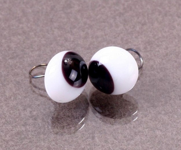 One Pair Germany Glass Eyes With A Loop Round Teddy Bear Eyes Monster Eyes 4mm/6mm/8mm/10mm/12mm Pick Your Size