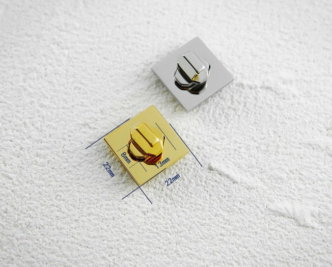 22mm Stainless Steel Purse Lock Purse Closure Leather Craft Accessory Pick Color