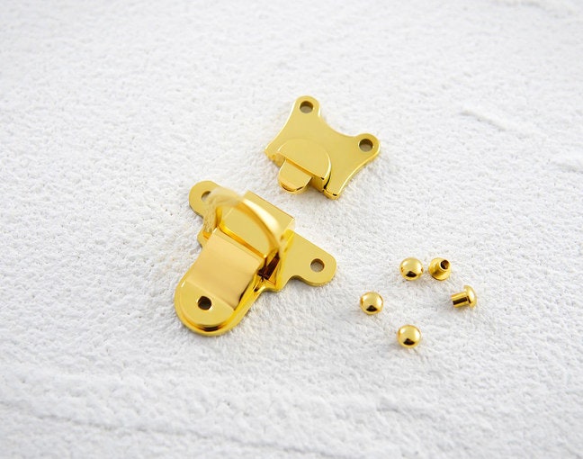 Stainless Steel Purse Lock Purse Closure Leather Craft Accessory 40mm x 52mm Pick Color