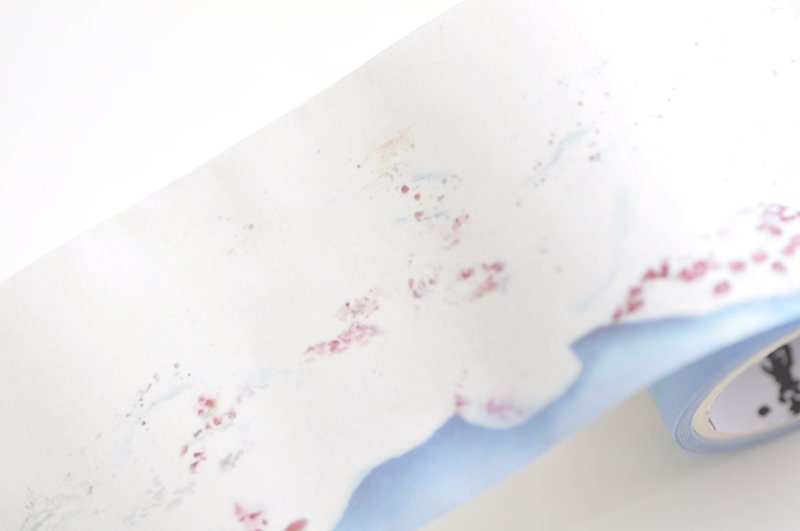 Snow Masking Tape Scrapbooking Wide Washi Tape 50mm x 3 Meters