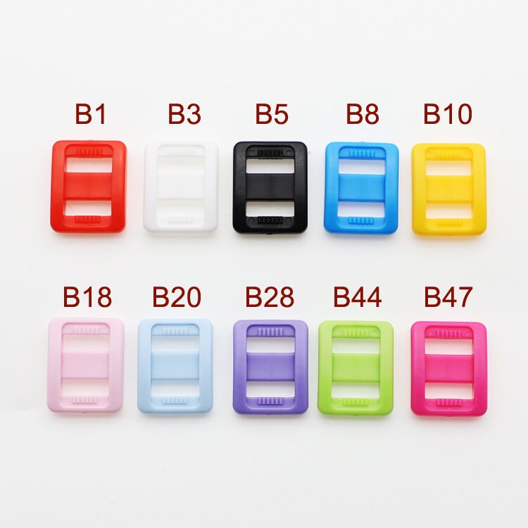 10mm Plastic Strap Adjuster Strap Sliders Pick Color