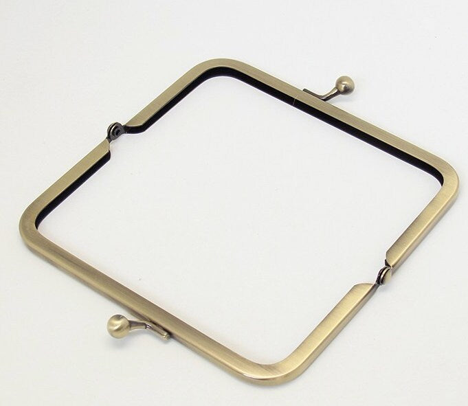 12cm Bronze Purse Frame Handle Purse Frame Glue-in Style 12cm x 6cm