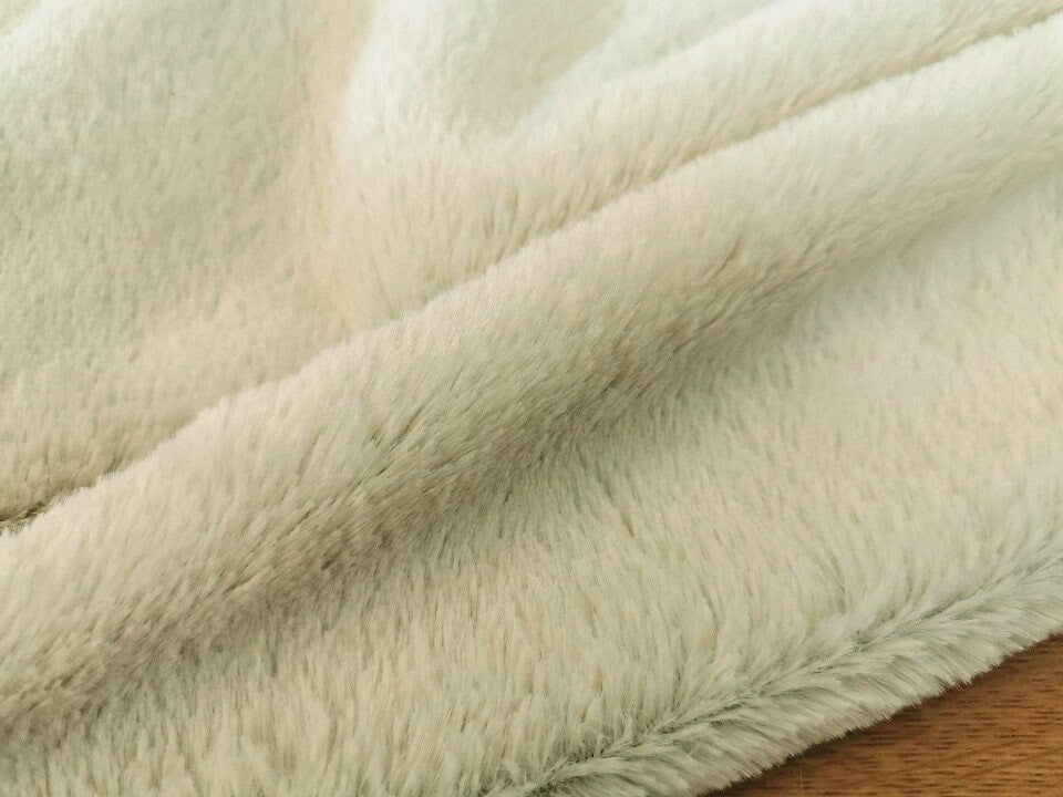 150cm x 48cm ( 59"x 19") Milky White Fabric Teddy Bears Fabric For Doll Making