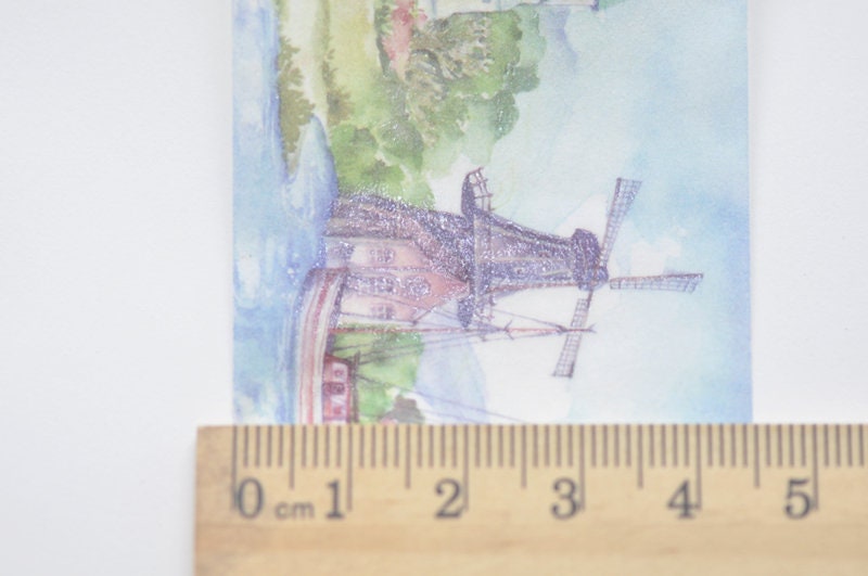 Vintage Castles Washi Tape Lined Japanese Masking Tape 45mm wide x 3 Meters Roll No.12122